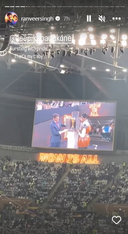 Ranveer Singh's IG Story