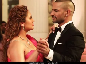 Huma Qureshi and Shikhar Dhawan