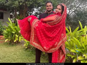 Devoleena Bhattacharjee and her husband