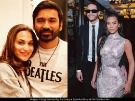 Aishwarya, Dhanush, Pete and Kim K