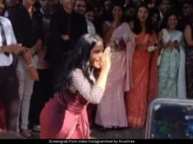 Video of girl dancing to Saami Saami