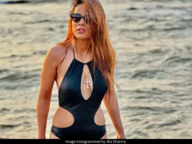 Nia Sharma beach pic