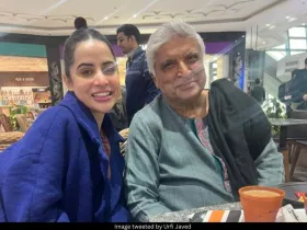 Urfi Javed with Javed Akhtar