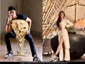 Shubman Gill and Rashmika Mandanna 