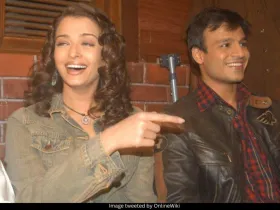 Aishwarya Rai and Vivek Oberoi 