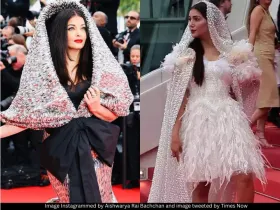 Aishwarya Rai Bachchan and Sapna Chaudhary 