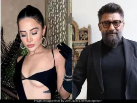 Uorfi Javed and Vivek Agnihotri 