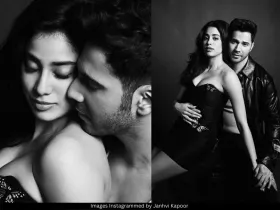 Janhvi Kapoor and Varun Dhawan 