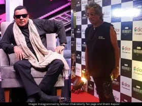 Mithun Chakraborty and Shakti Kapoor 
