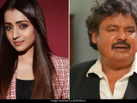 Trisha and Mansoor Ali Khan 