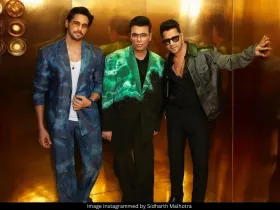 Sidharth Malhotra, Karan Johar and Varun Dhawan 