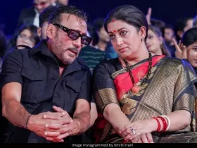 Smriti Irani and Jackie Shroff 