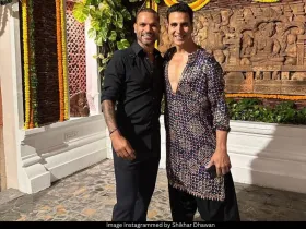 Shikhar Dhawan and Akshay Kumar 