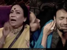 Ankita Lokhande, Vicky Jain and his mother 