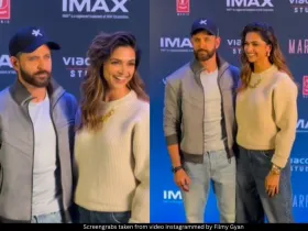 Deepika Padukone and Hrithik Roshan 