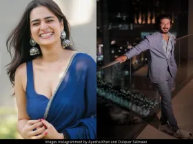 Ayesha Khan and Dulquer Salmaan 