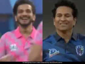 Munawar Faruqui and Sachin Tendulkar 