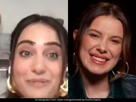 Kusha Kapila and Millie Bobby Brown 