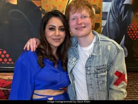 Gauri Khan and Ed Sheeran 
