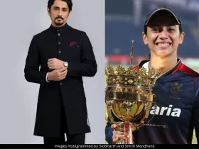 Siddharth and Smriti Mandhana 