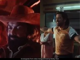 Bobby Deol and MS Dhoni 