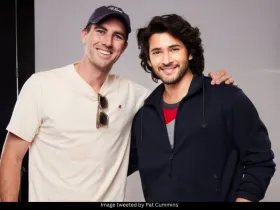 Pat Cummins and Mahesh Babu 