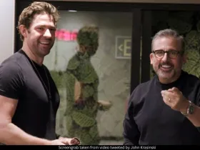 John Krasinski and Steve Carell 