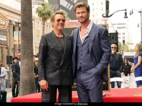 Robert Downey Jr and Chris Hemsworth 