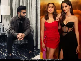 Riyan Parag, Sara Ali Khan and Ananya Panday 