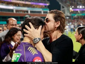 Gautam Gambhir and SRK 