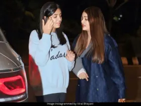 Aishwarya and Aaradhya 
