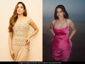 Janhvi Kapoor and Ayesha Khan 