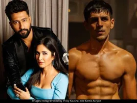 Vicky Kaushal, Katrina Kaif and Kartik Aaryan 