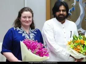 Pawan Kalyan and his wife 