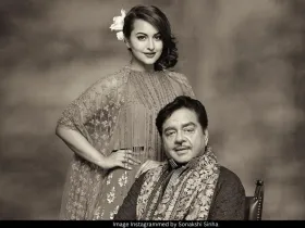 Sonakshi Sinha with father 