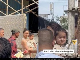 Raha, Ranbir Kapoor and Alia Bhatt 