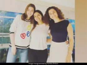 Kriti Sanon, Kanika Dhillon and Taapsee Pannu 