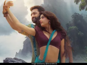 Jr NTR and Janhvi Kapoor 