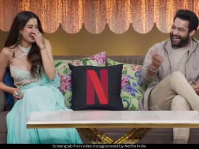 Janhvi Kapoor and Jr NTR 