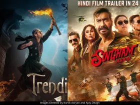 Kartik Aaryan and Ajay Devgn 