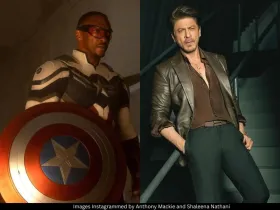 Anthony Mackie and Shah Rukh Khan 