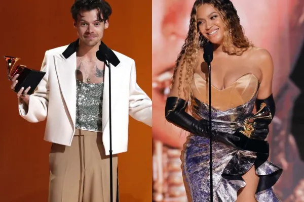 Harry Styles and Beyonce at Grammys 2023