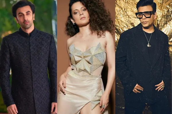 Ranbir Kapoor, Kangana Ranaut and Karan Johar 