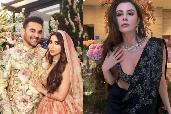 Arbaaz Khan, Sshura Khan and Giorgia Andriani 