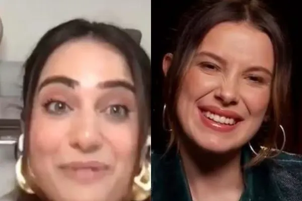 Kusha Kapila and Millie Bobby Brown 