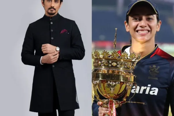Siddharth and Smriti Mandhana 