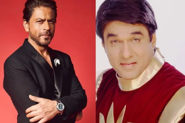 Shah Rukh Khan and Mukesh Khanna 