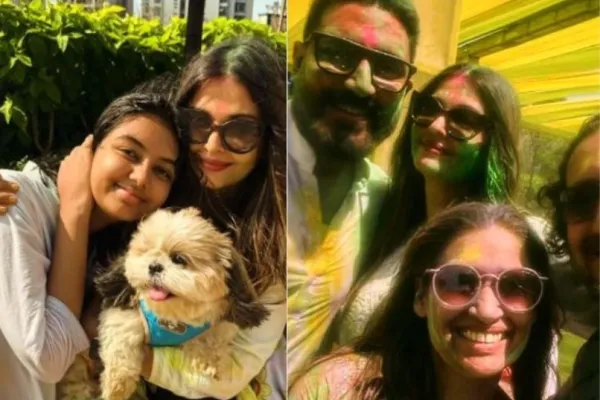 Aishwarya, Abhishek Bachchan and Aaradhya Bachchan 