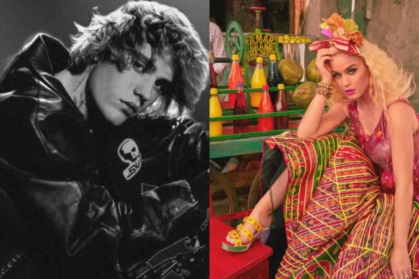 Justin Bieber and Katy Perry 