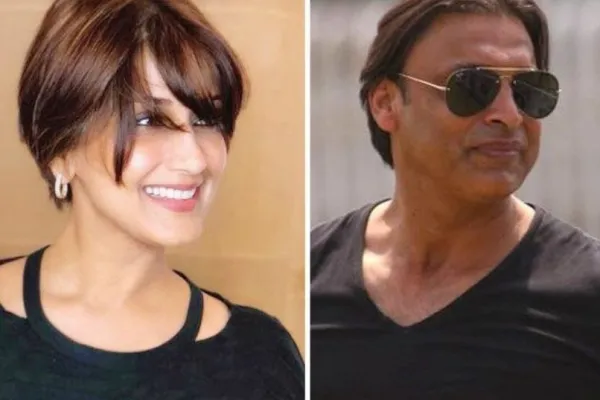 Sonali Bendre and Shoaib Akhtar 